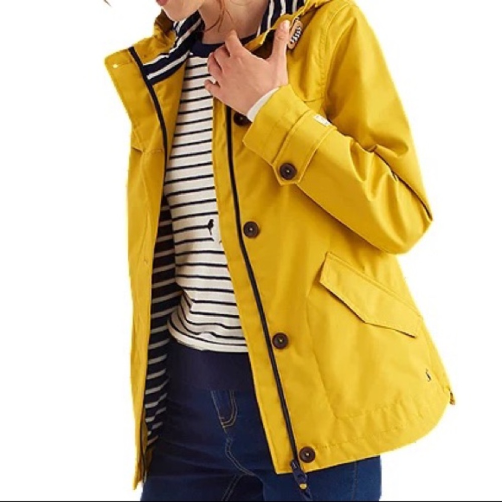 Joules Mariners Grade Waterproof Mustard Yellow Raincoat